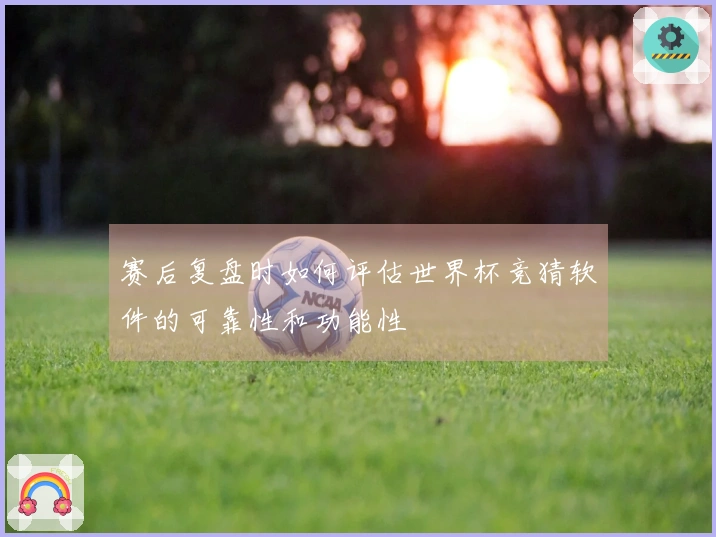 赛后复盘时如何评估世界杯竞猜软件的可靠性和功能性