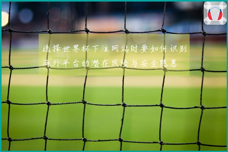 选择世界杯下注网站时要如何识别海外平台的潜在风险与安全隐患