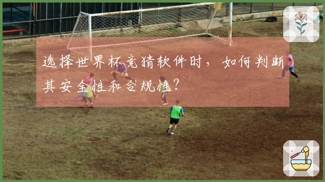 选择世界杯竞猜软件时，如何判断其安全性和合规性？